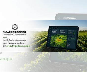 Banner da Smartbreeder com tecnologia para produtividade no campo